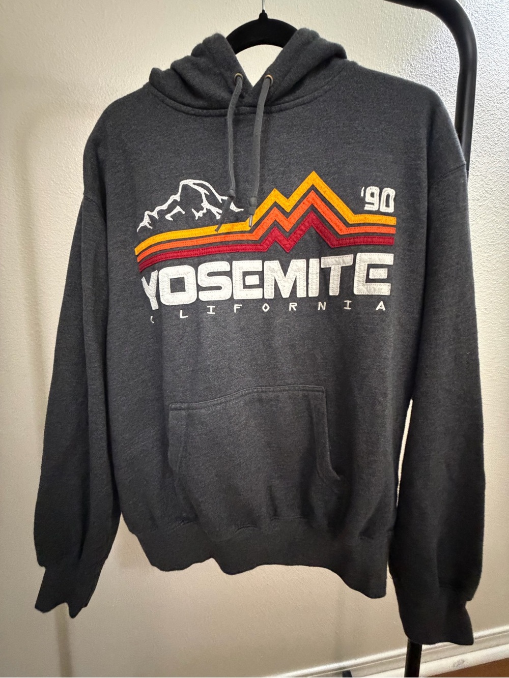 DJ Avicii homeage Yosemite Vintage Graphic Hooded Sweatshirt - Charcoal